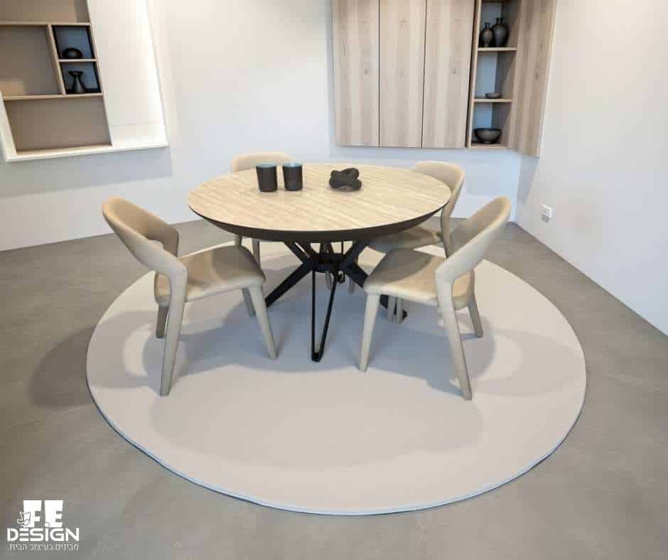 פינת אוכל עגולה ברצלונה