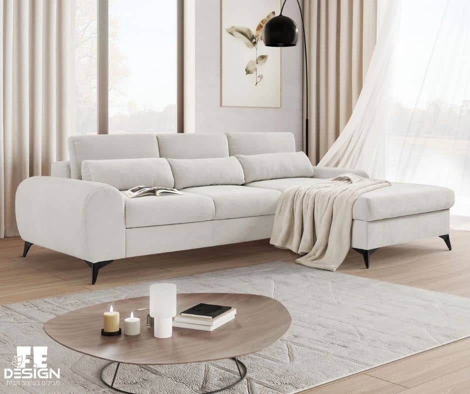ספה פינתית נפתחת למיטה מילאן   LEV-Milan